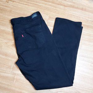 Levis Black Jeans - Women's 552 Mid Rise Straight - image 1